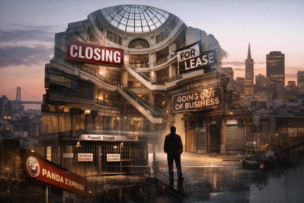 San Francisco Centre mall closes permanently on Jan 26, 2026, ending years of retail operations and altering downtown access for commuters and shoppers.
