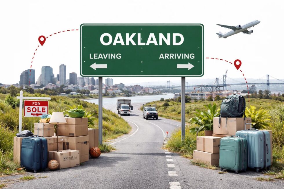 Oakland and Alameda County migration 2026: who is leaving, who is arriving, housing costs, income trends, age groups, industries, school enrolment and policy impacts shaping local population change.
