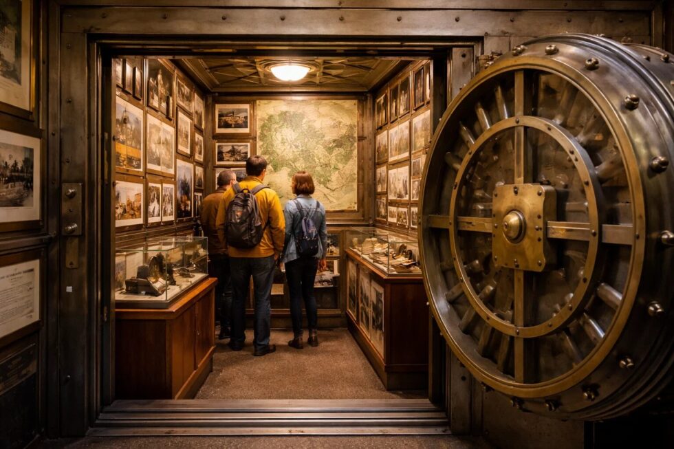 Discover SF's exclusive Commission Vault Museum in 2026. A tiny 60sq ft closet in Golden Gate Park tracking 176 years of park history. Appointment-only tours, historical artifacts & photos