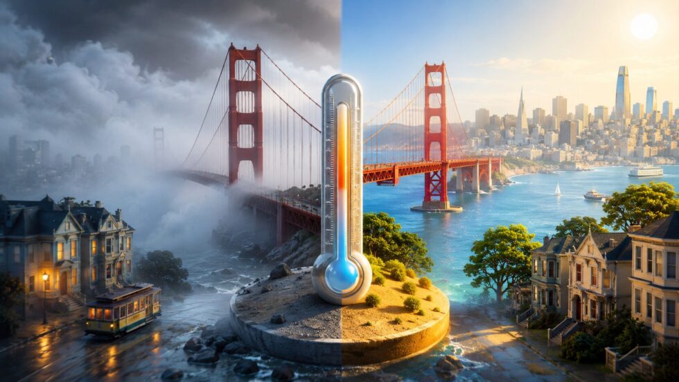San Francisco weather June 2026 forecast: fog, wind, cold mornings, sunny afternoons, ocean temperatures, June Gloom, what to wear and how warm San Francisco really gets.