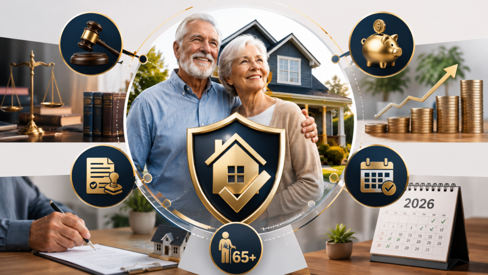 Homeowners 65+ can cut or eliminate land tax in 2026. See income limits, net-worth caps, state-by-state programs, exact deadlines and the Baltimore County $50K exemption — plus how to actually file.